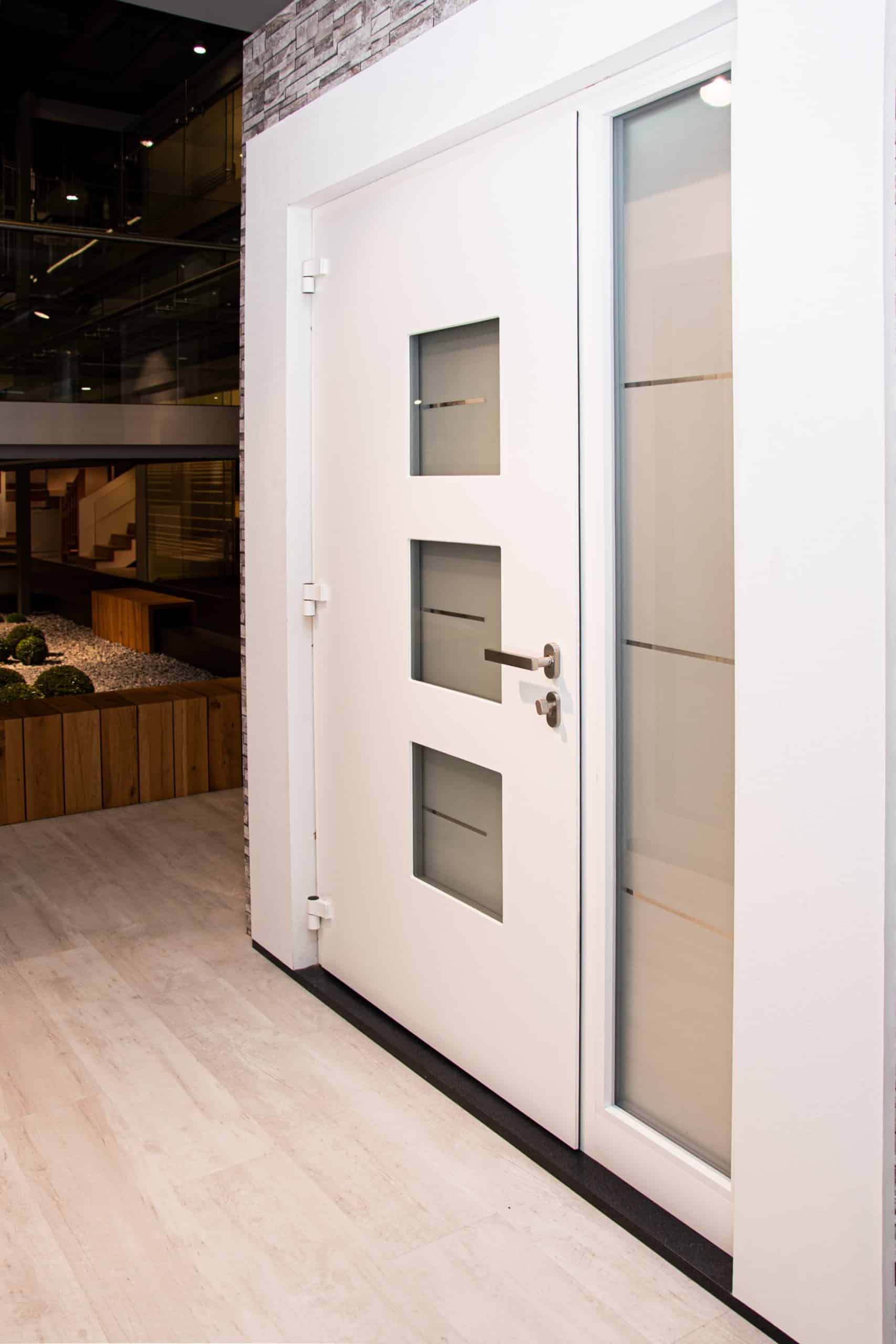 Aluminium Haustür Modell8450 Abverkauf, Sonderpreis, Ausstellungspreis, Thiex., Schreinerei, Schreinermeister