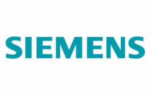 Das Siemens-Logo mit dem Schriftzug SIEMENS in fetten, blaugrünen Großbuchstaben auf weißem Hintergrund.